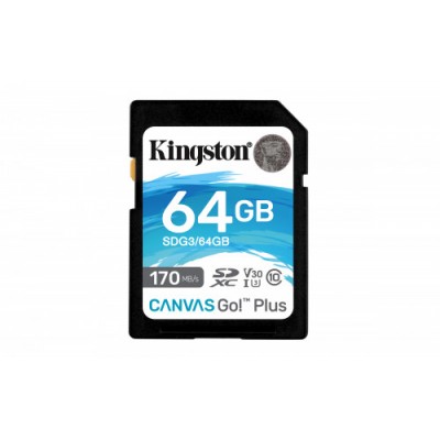 Kingston Technology Canvas Go Plus memoria flash 64 GB SD UHS I Clase 10