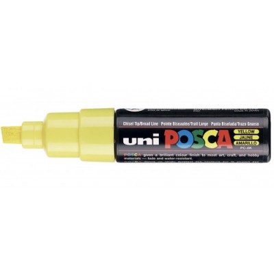 MARCADOR PC 8K POSCA PUNTA B 8MM AMARILLO UNI BALL 148809000