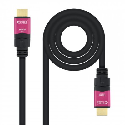 Nanocable 10153720 cable HDMI 20 m HDMI tipo A Estandar Negro Rosa