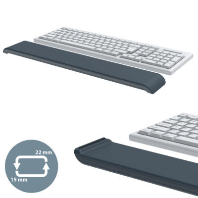 REPOSAMUNECAS AJUSTABLE PARA TECLADO GRIS OSCURO ERGO LEITZ 65230089