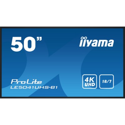 iiyama LE5041UHS B1 pantalla de senalizacion Pantalla plana para senalizacion digital 1257 cm 495 LCD 350 cd m 4K Ultra HD Negr