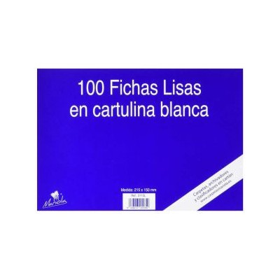 100 FICHAS DE CARTULINA LISA 215X160 MM Nº 5 MARIOLA 3115L