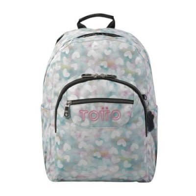 MOCHILA ESCOLAR CORAZONES PASTEL TOTTO MA04ECO001 23110 4HX