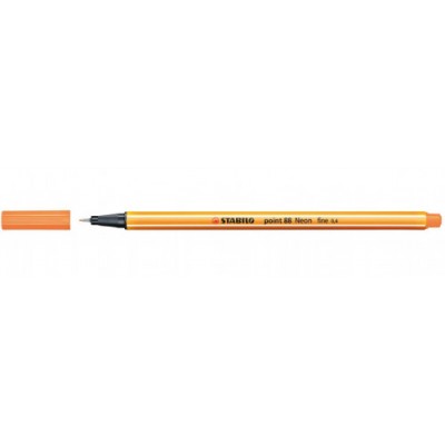 ROTULADOR PUNTA FINA POINT 88 04MM NARANJA NEON STABILO 88 054