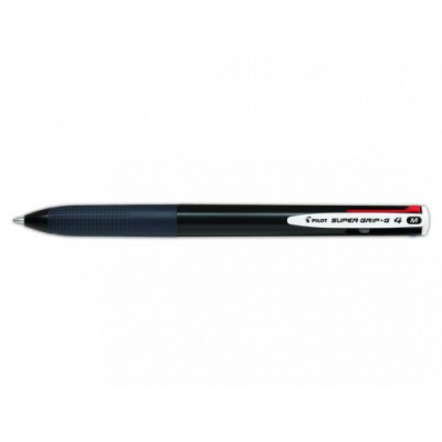 BOLIGRAFO SUPERGRIP G 4 COLORES CUERPO COLOR NEGRO PILOT BPKGG 35M B