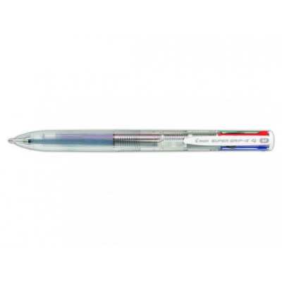 BOLIGRAFO SUPERGRIP G 4 COLORES CUERPO COLOR TRANSPARENTE PILOT BPKGG 35M NC