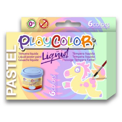 Playcolor Liquid Pintura para carteles 40 ml 6 piezas