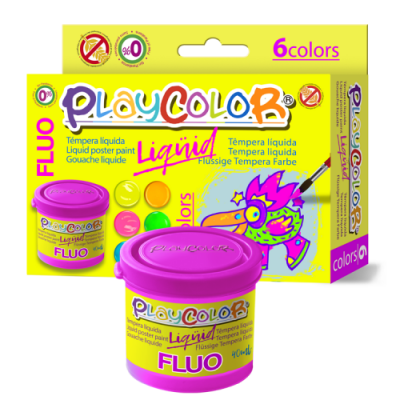 Playcolor Liquid Pintura para carteles 40 ml 6 piezas