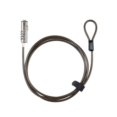 TooQ Cable de Seguridad Tipo NANO con Combinacion para Portatiles 15 metros Gris Oscuro