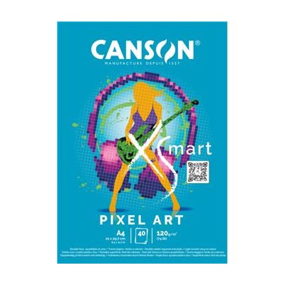 BLOC ENC 21X297 40H XSMART PIXEL ART 120G CANSON C32250P004