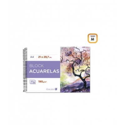 CUADERNO DIBUJO A3 ACUARELAS 24 HJS 190GMS HSWC WONDER ART BY PRYSE 6230032