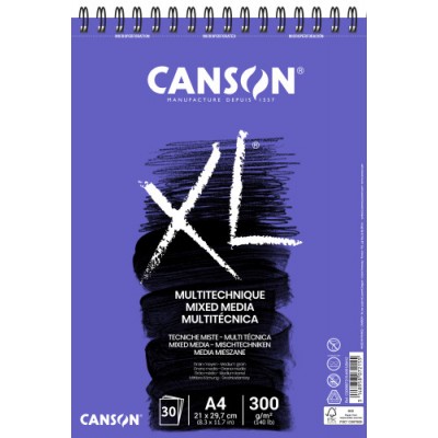 Canson XL Mix Media Bloc de hojas de papel para bellas artes 30 hojas