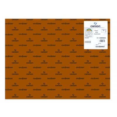 PACK 25 HOJAS CARTULINA IRIS 50X65 185G CHOCOLATE CANSON C200040242