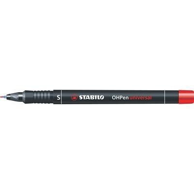 MARCADOR PERMANENTE PUNTA SUPERFINA OHPEN UNIVERSAL 04MM ROJO STABILO 841 40