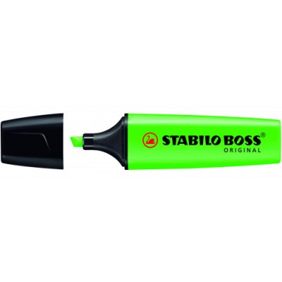 MARCADOR FLUORESCENTE BOSS ORIGINAL TRAZO 2 5MM VERDE STABILO 70 33