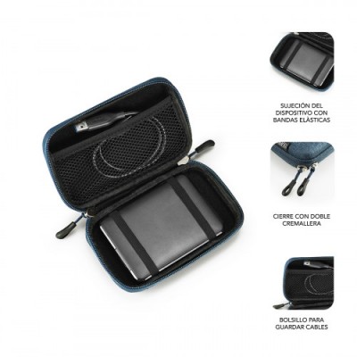 SUBBLIM Funda Disco Duro HDD Business Case 25 Dark Blue