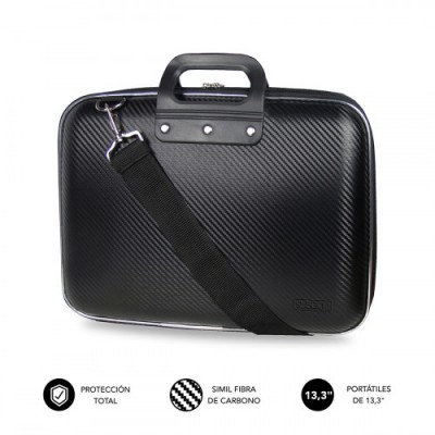 SUBBLIM Maletin Ordenador EVA Laptop Bag Carbon 133 Black