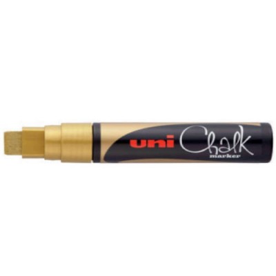 MARCADOR CHALK PWE 17K PIZARRA VERDE 15MM ORO UNI BALL 222125000