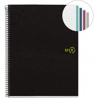 CUADERNO 100 RECICLADO NB 4 A4 120HOJAS TAPAS POLIPROPILENO MIQUELRIUS 6038