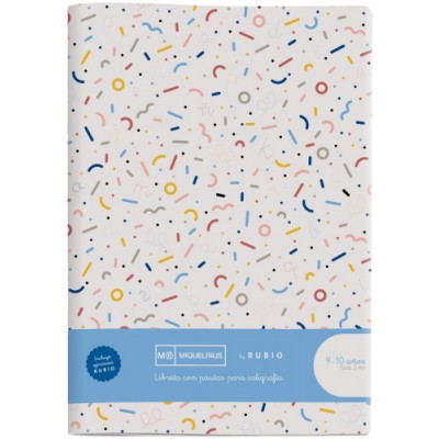 CUADERNO GRAPADO A4 50HOJAS PAUTA 3MM MR CON EJERCICIOS RUBIO MIQUELRIUS 8145